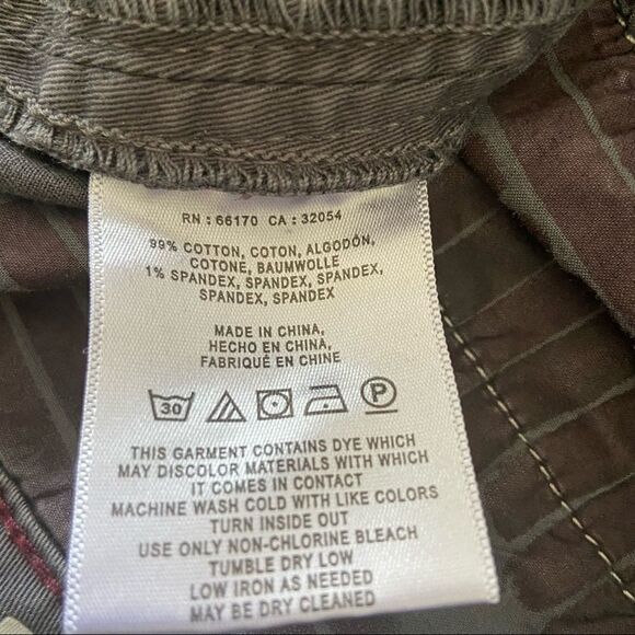 Anthropologie-chino Dark Grey Aztec Side Stripe Trouser (Size:26) - Picture 9 of 10